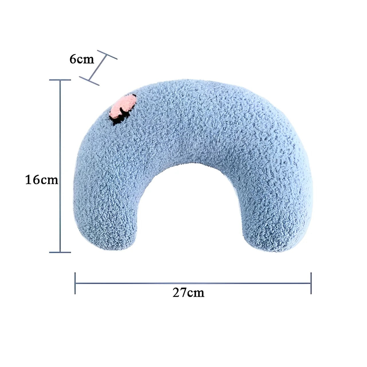 U-Shaped Cat Neck Support Pillow, Plush Cat Hugging Pillow for Head and Neck Comfort, Soft Calming Cat Rest Pillow for Sleeping and Relaxation